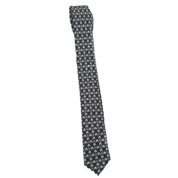 Black Tie Geek Space Invaders Tie Skinny - Picture 2 of 6